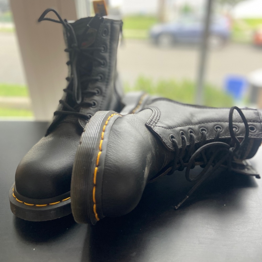 Doc Martens Boots, steel toed, oil resistant, brand new